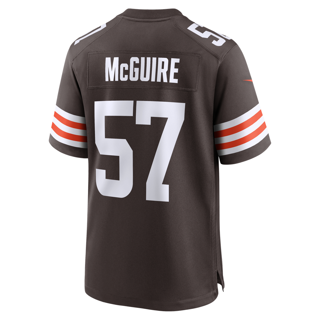 Isaiah McGuire Cleveland Browns Game Jersey - Brown