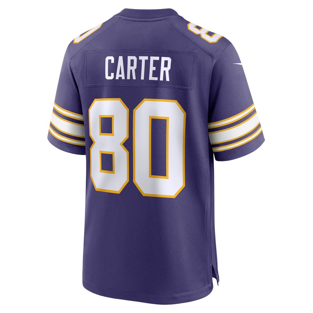 Cris Carter Minnesota Vikings Alternate Game Jersey - Purple
