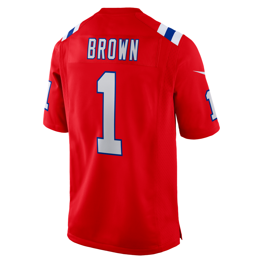 A.J. Brown New England Patriots Game Jersey - Red