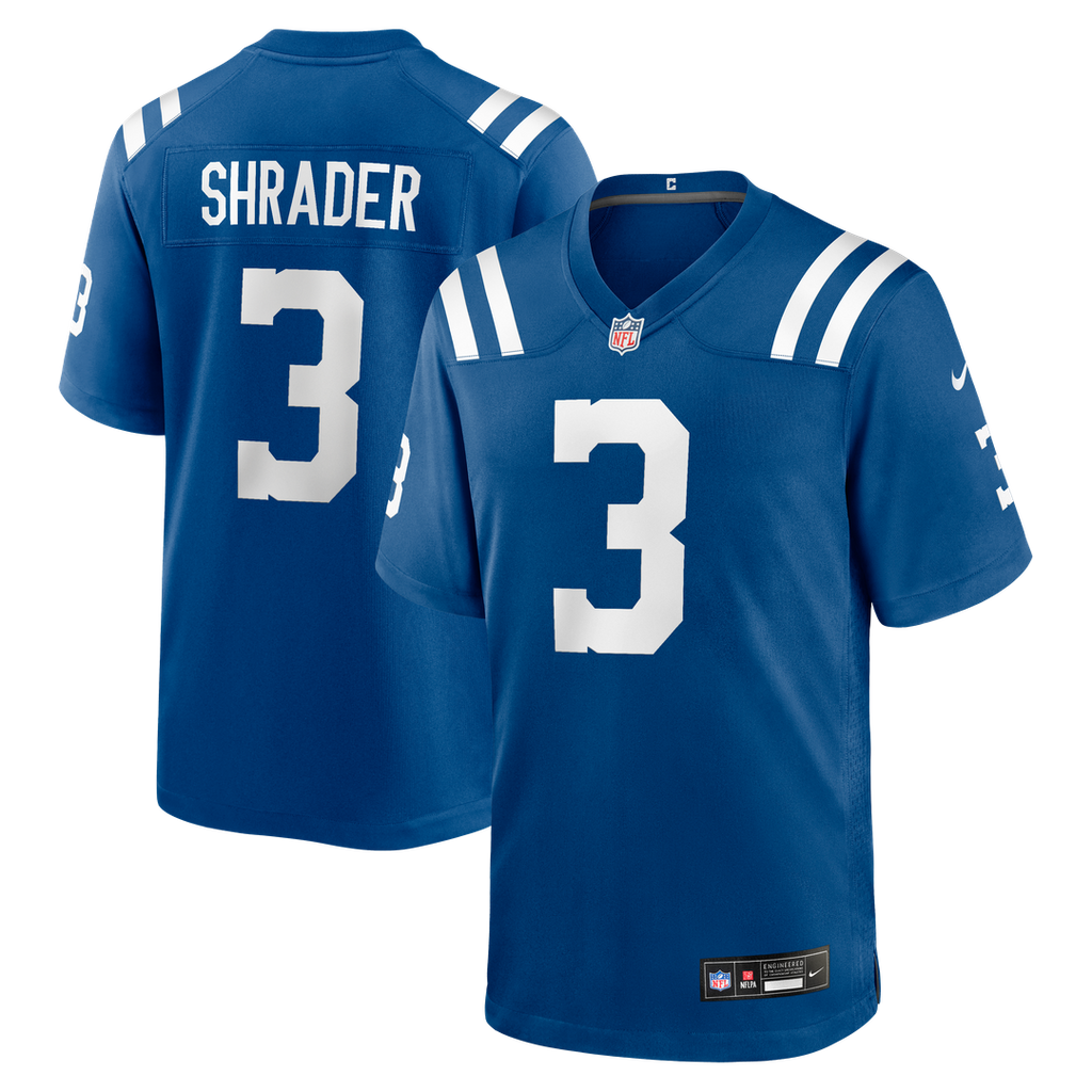 Spencer Shrader Indianapolis Colts Game Jersey - Royal Blue