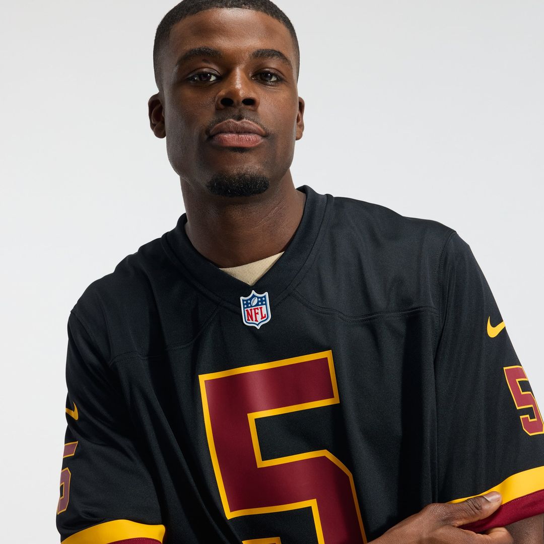 Hail Raiser Jayden Daniels Washington Commanders Alternate Game Jersey - Black