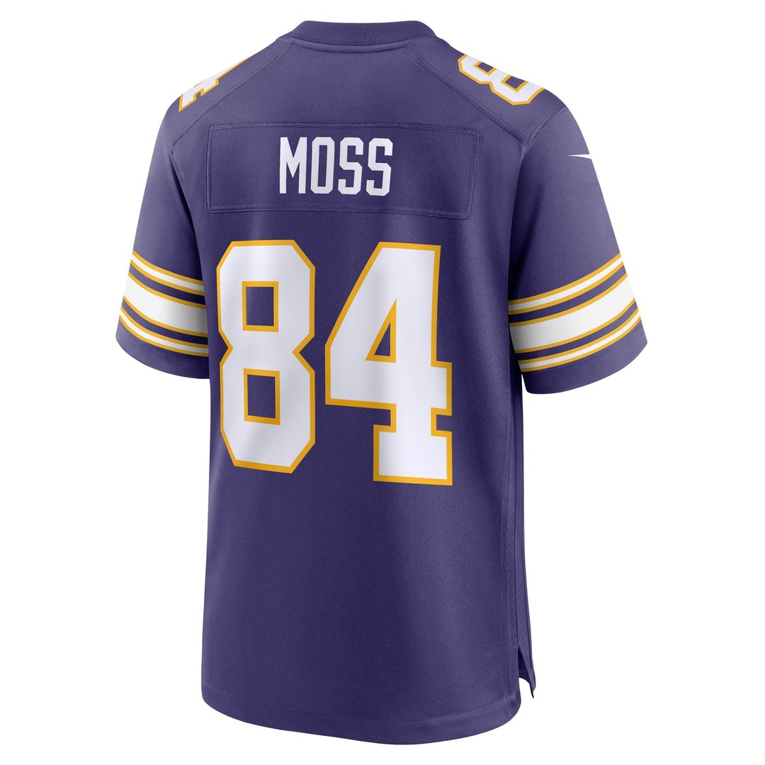Randy Moss Minnesota Vikings Classic Game Jersey - Purple
