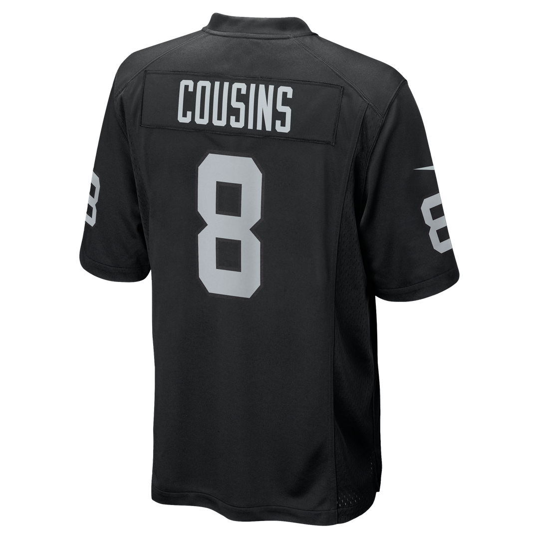 Kirk Cousins Las Vegas Raiders Game Jersey - Black