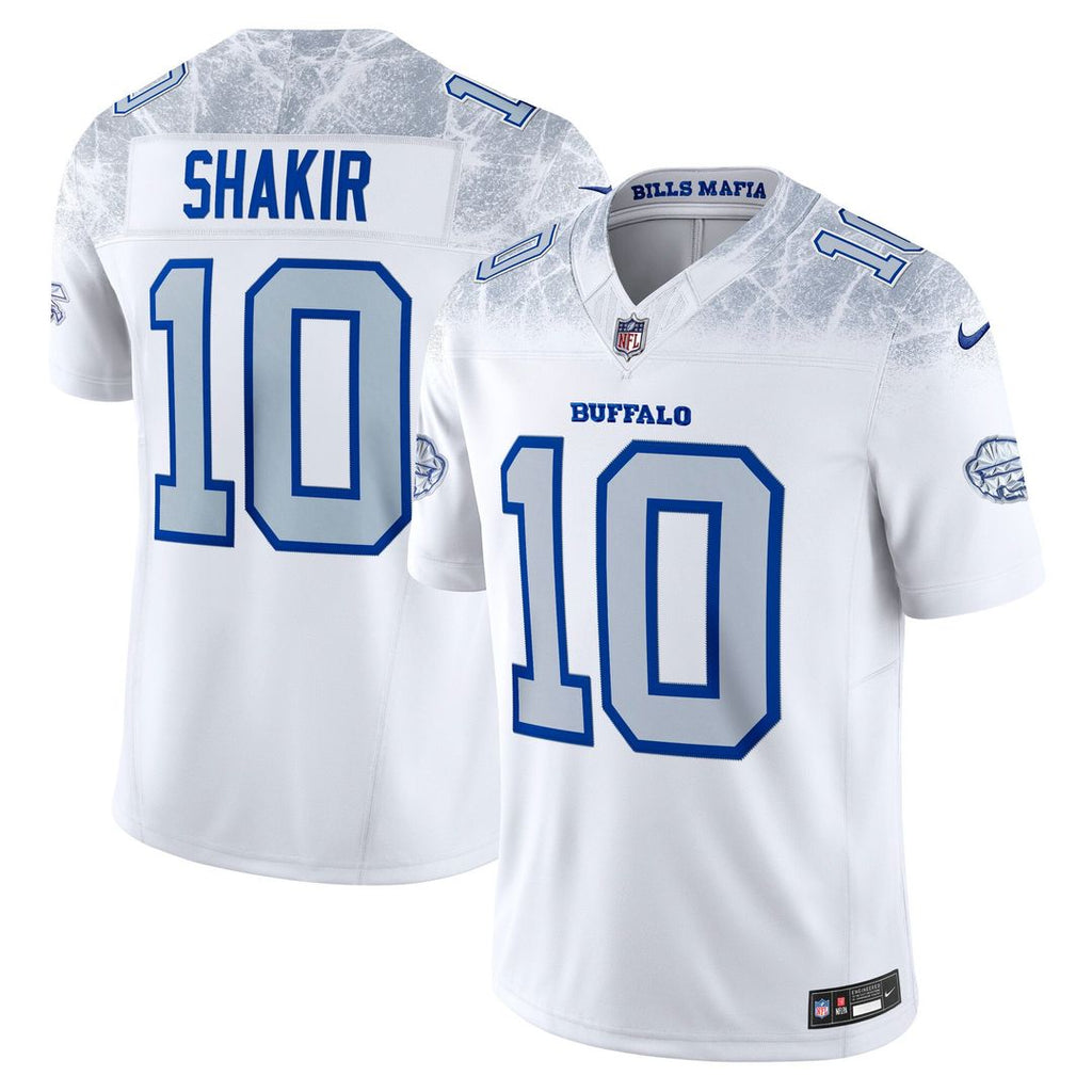 Khalil Shakir Buffalo Bills Rivalries Collection Stitched Limited Jersey - White