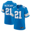 Roger McCreary Detroit Lions Game Jersey - Blue