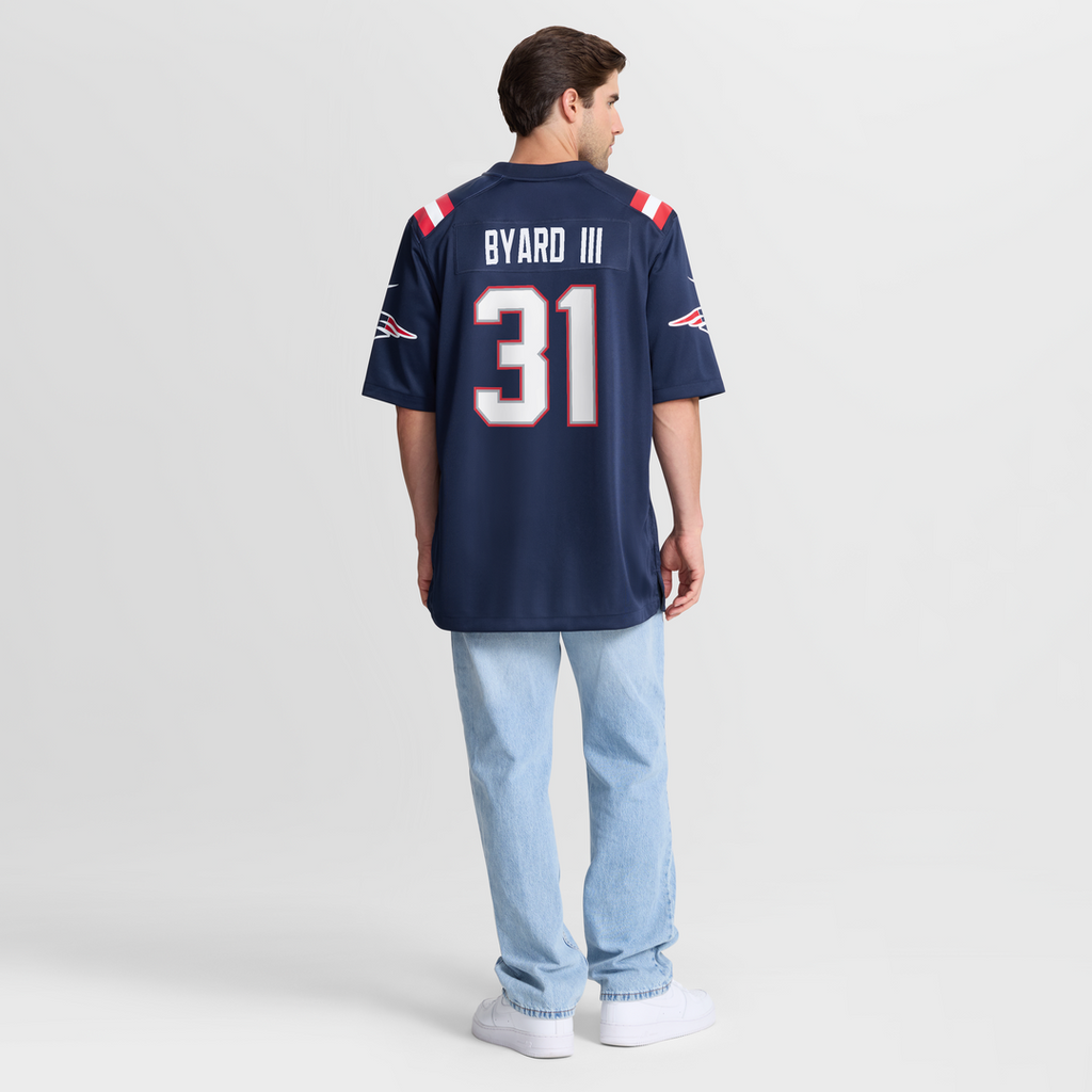 Kevin Byard III New England Patriots Game Jersey - Navy