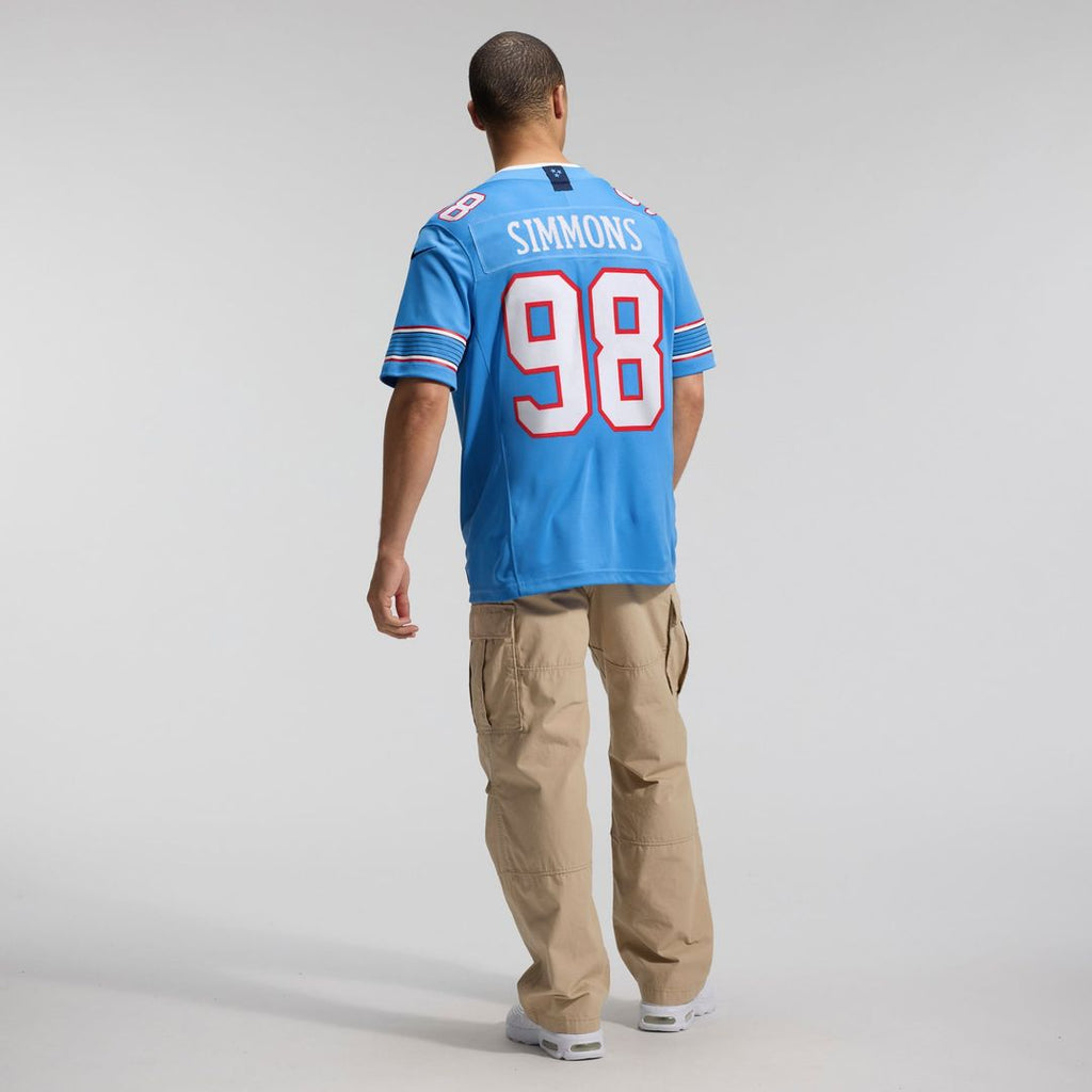 Jeffery Simmons Tennessee Titans Vapor F.U.S.E. Stitched Limited Jersey - Light Blue