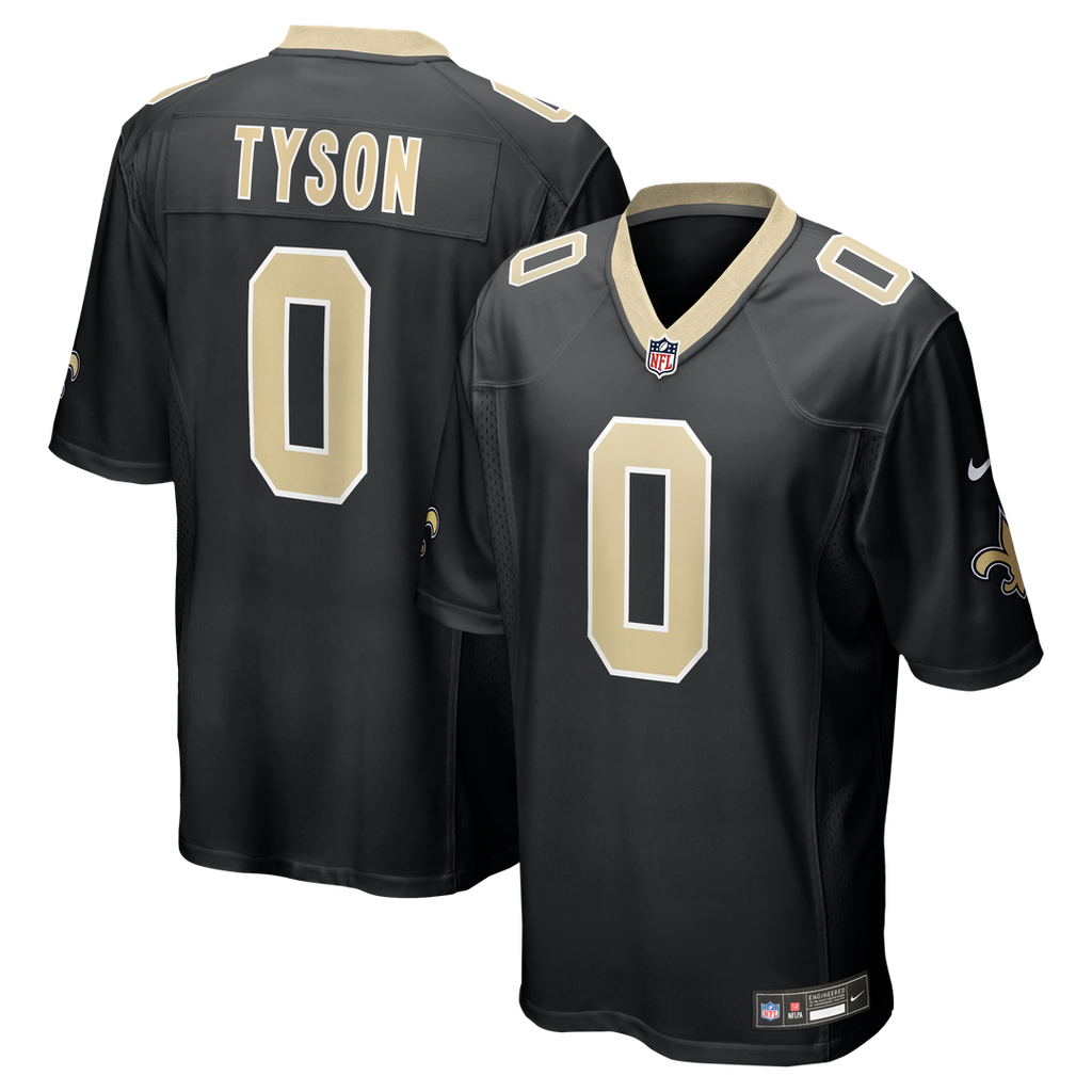 Jordyn Tyson New Orleans Saints Game Jersey - Black
