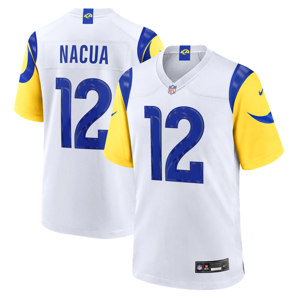Puka Nacua Los Angeles Rams White Game Jersey - White