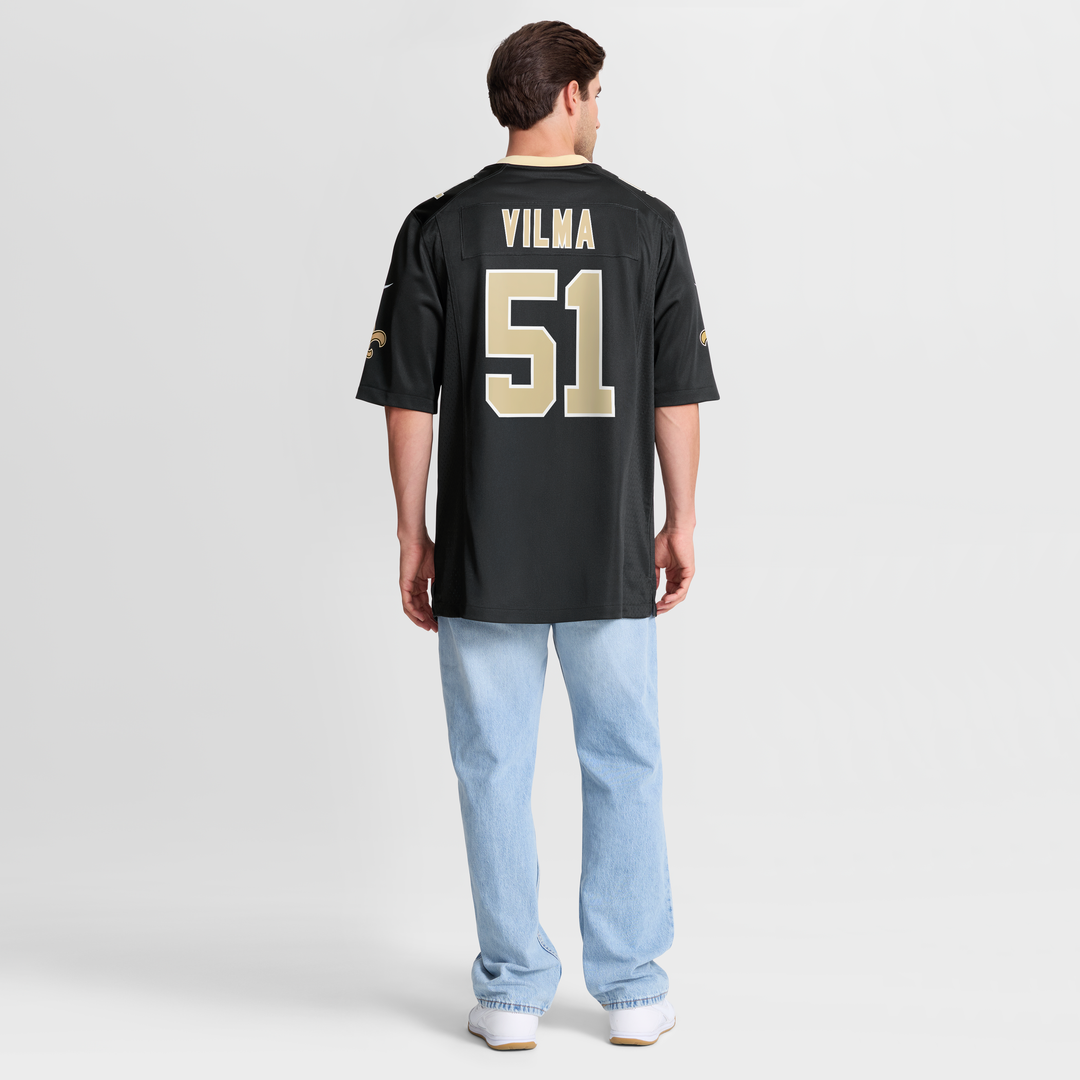 Jonathan Vilma New Orleans Saints Game Jersey - Black