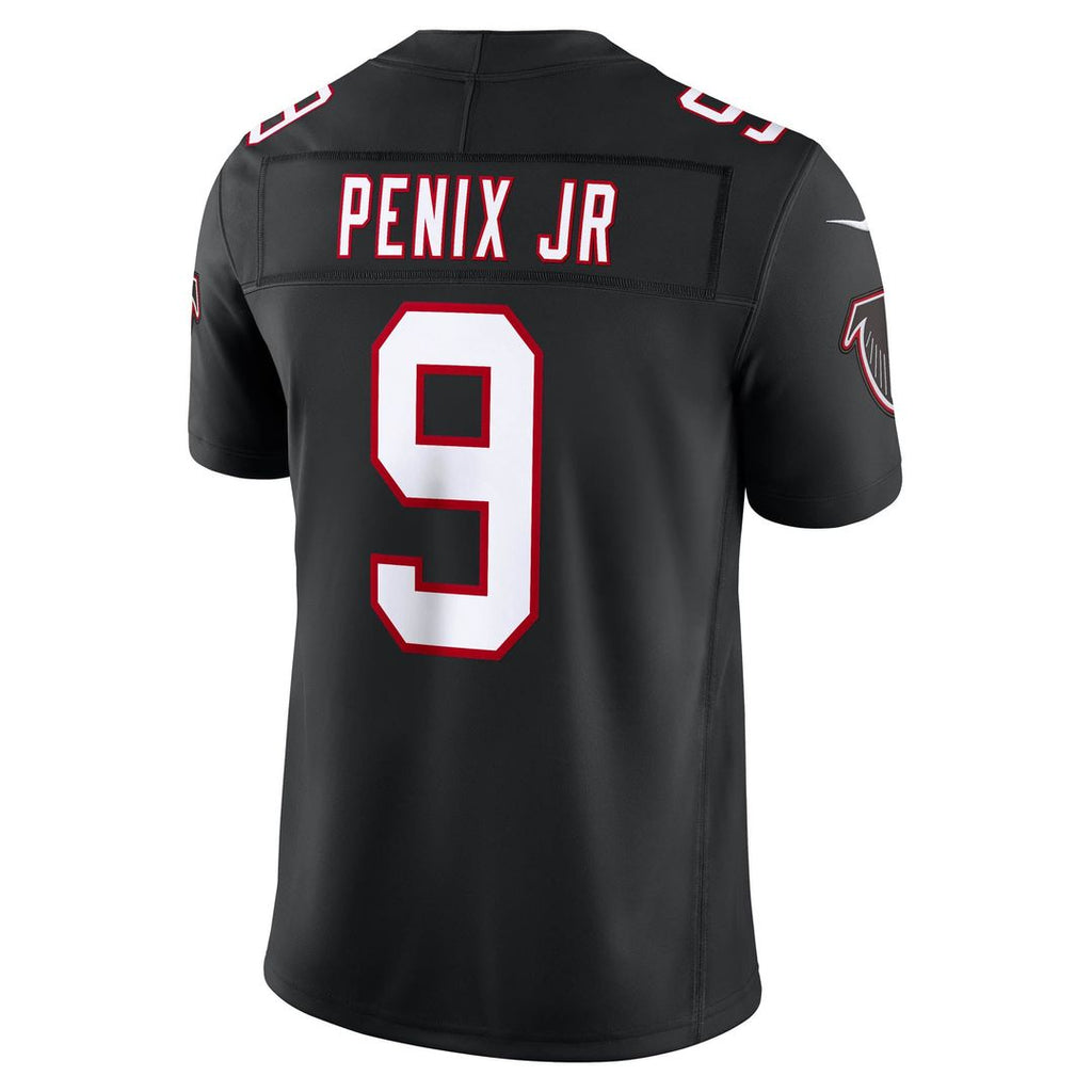 Michael Penix Jr. Atlanta Falcons Alternate Throwback Vapor F.U.S.E. Stitched Limited Jersey - Black