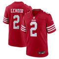 Deommodore Lenoir San Francisco 49ers Game Jersey - Scarlet