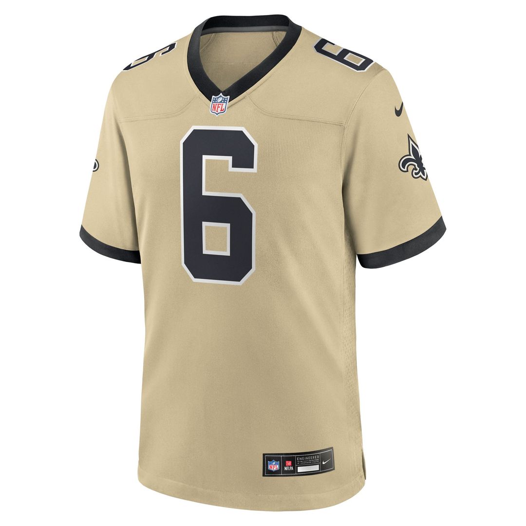 Tyler Shough New Orleans Saints Game Jersey - White