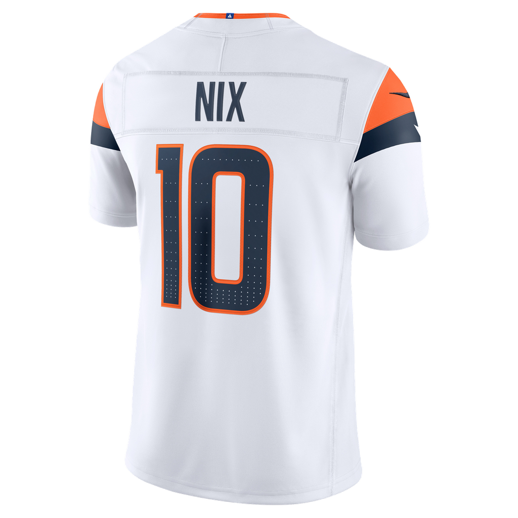 Bo Nix Denver Broncos Vapor F.U.S.E. Stitched Limited Jersey - White