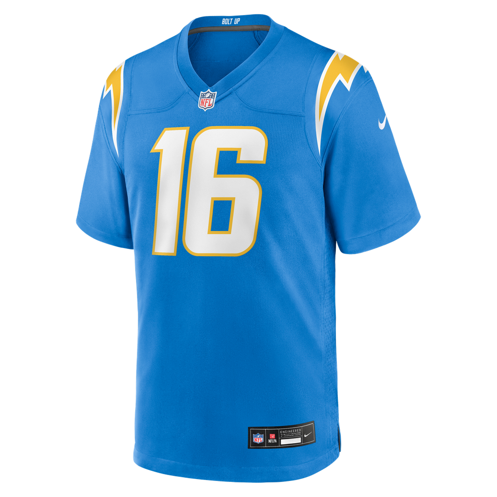JK Scott Los Angeles Chargers Game Jersey - Powder Blue