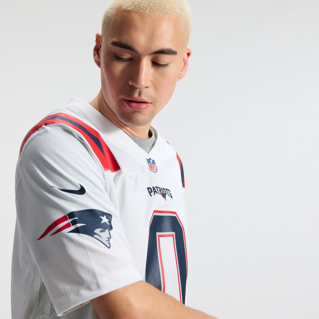 Christian Gonzalez New England Patriots Game Jersey - Navy