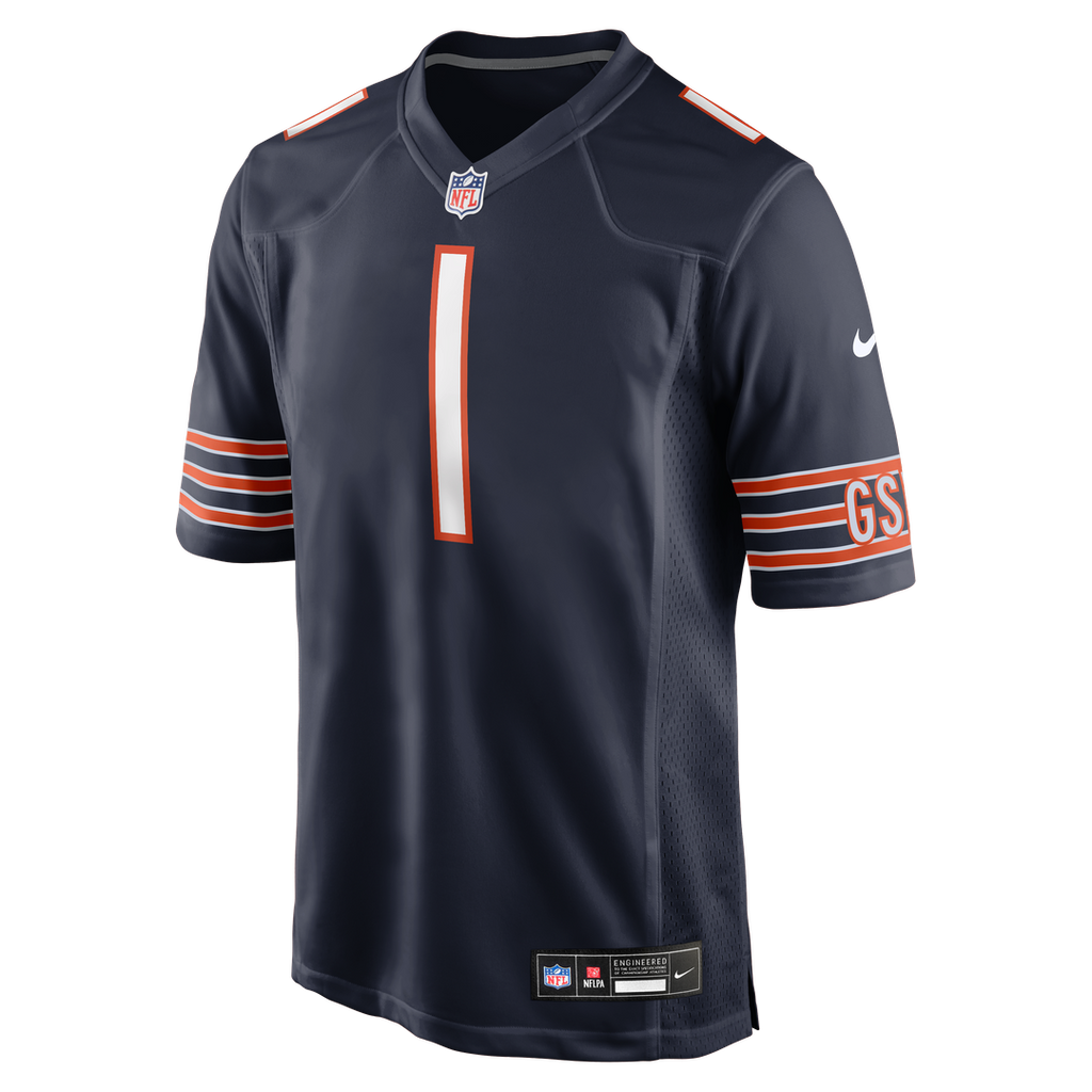 Number 1 Dad Chicago Bears Game Jersey - Navy