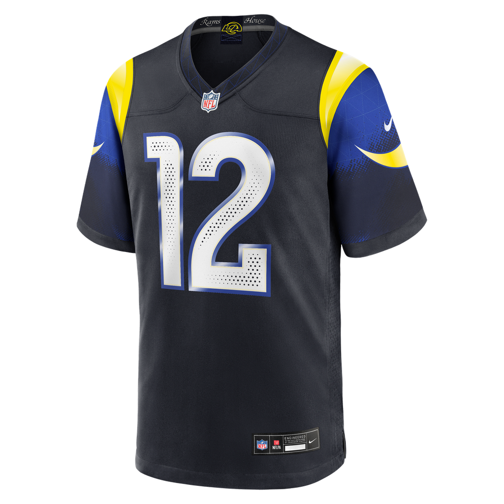 Puka Nacua Los Angeles Rams Rivalries Collection Game Jersey - Dark Blue