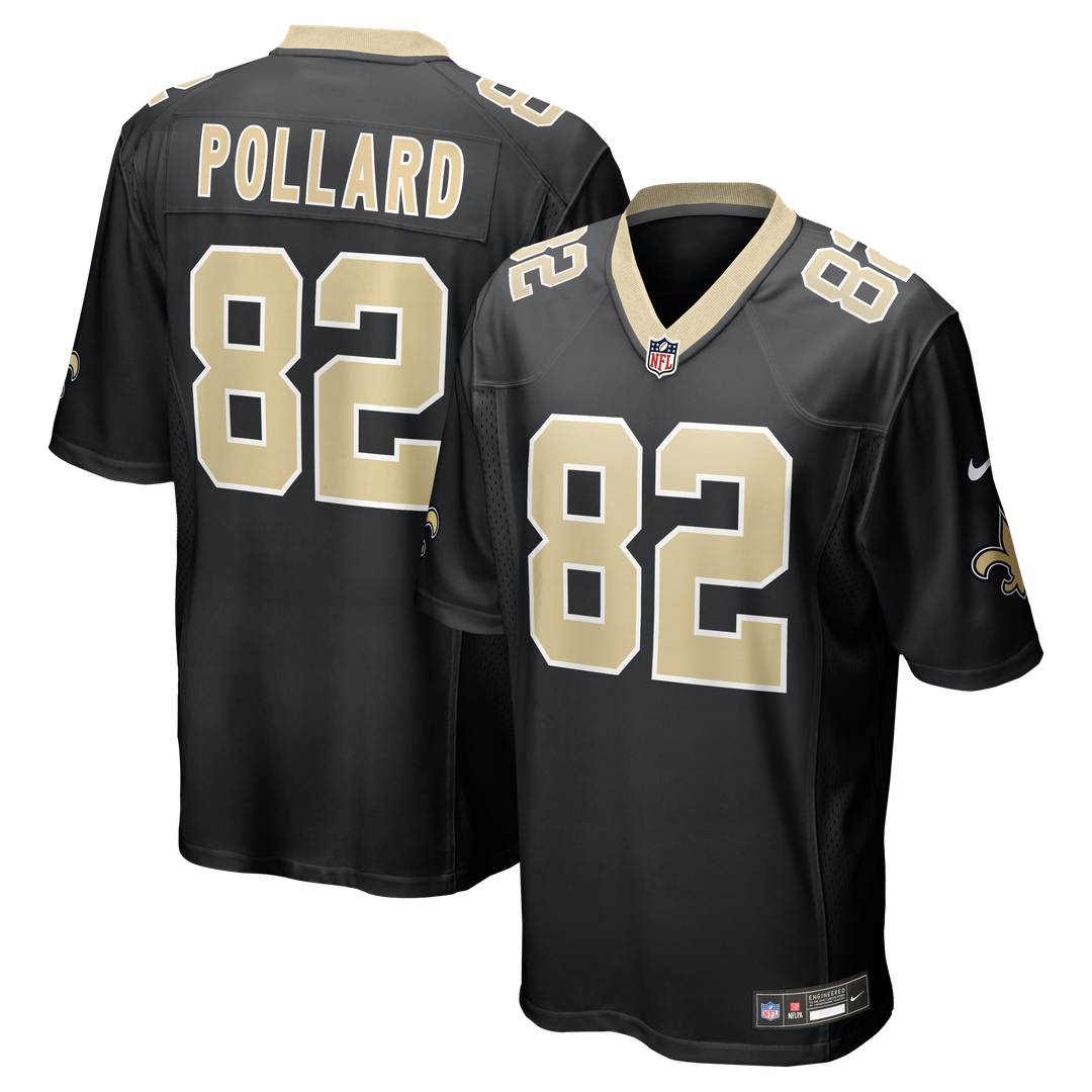 Bob Pollard New Orleans Saints Game Jersey - Black