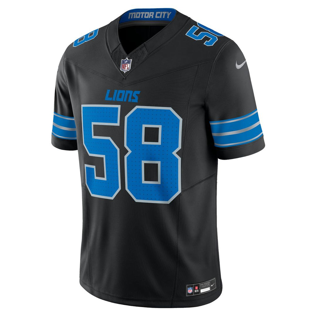 Penei Sewell Detroit Lions Vapor F.U.S.E. Alternate Limited Jersey - Black