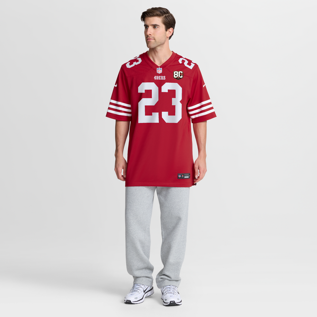 Christian McCaffrey San Francisco 49ers 80th Anniversary Game Jersey - White