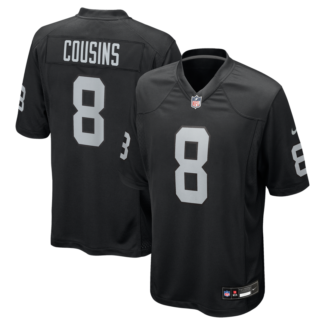 Kirk Cousins Las Vegas Raiders Game Jersey - Black
