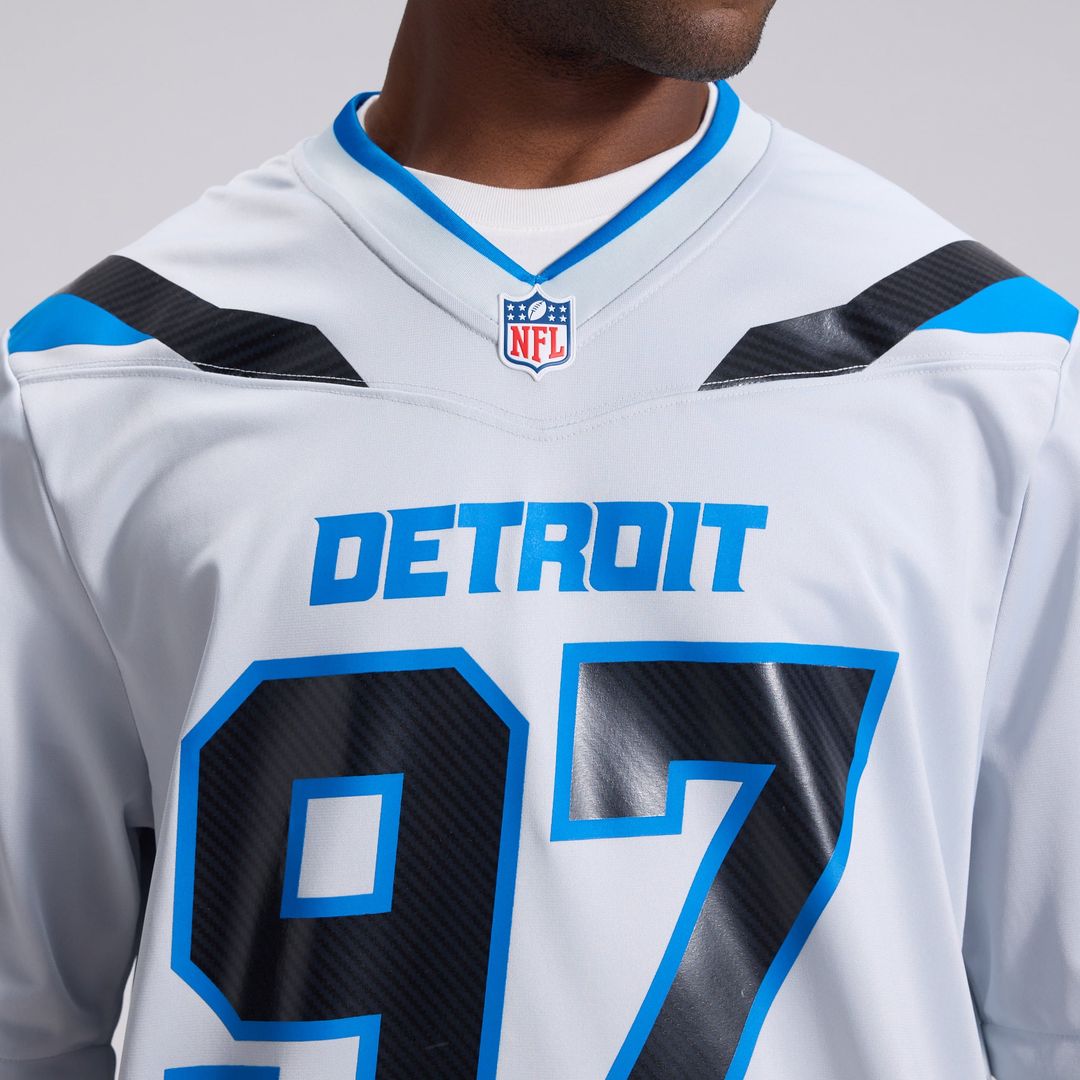 Aidan Hutchinson Detroit Lions 2026 Rivalries Collection Game Jersey - Silver