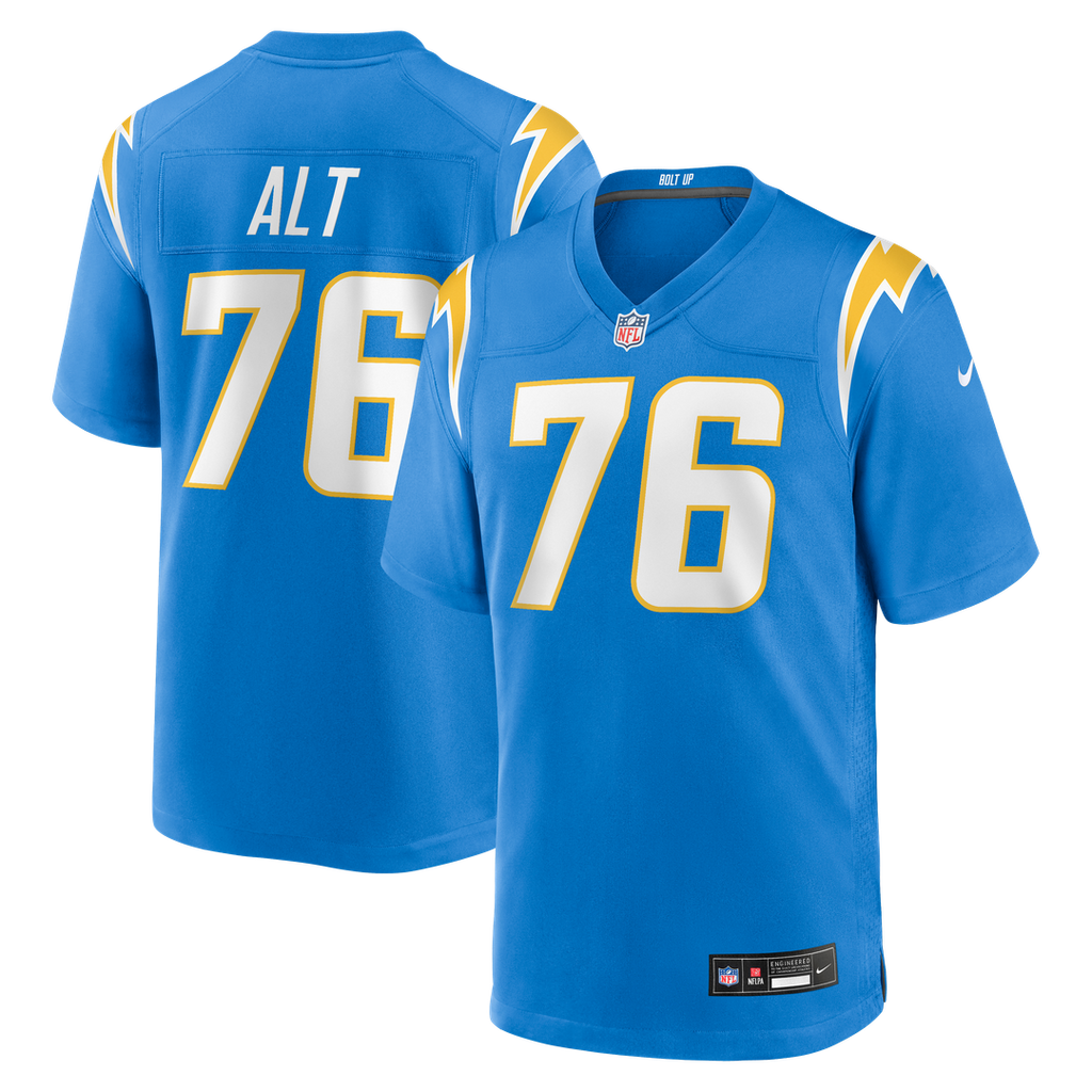 Joe Alt Los Angeles Chargers Game Jersey - Powder Blue
