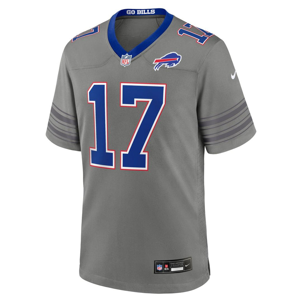 Josh Allen Buffalo Bills Nickel City Game Jersey - Gray