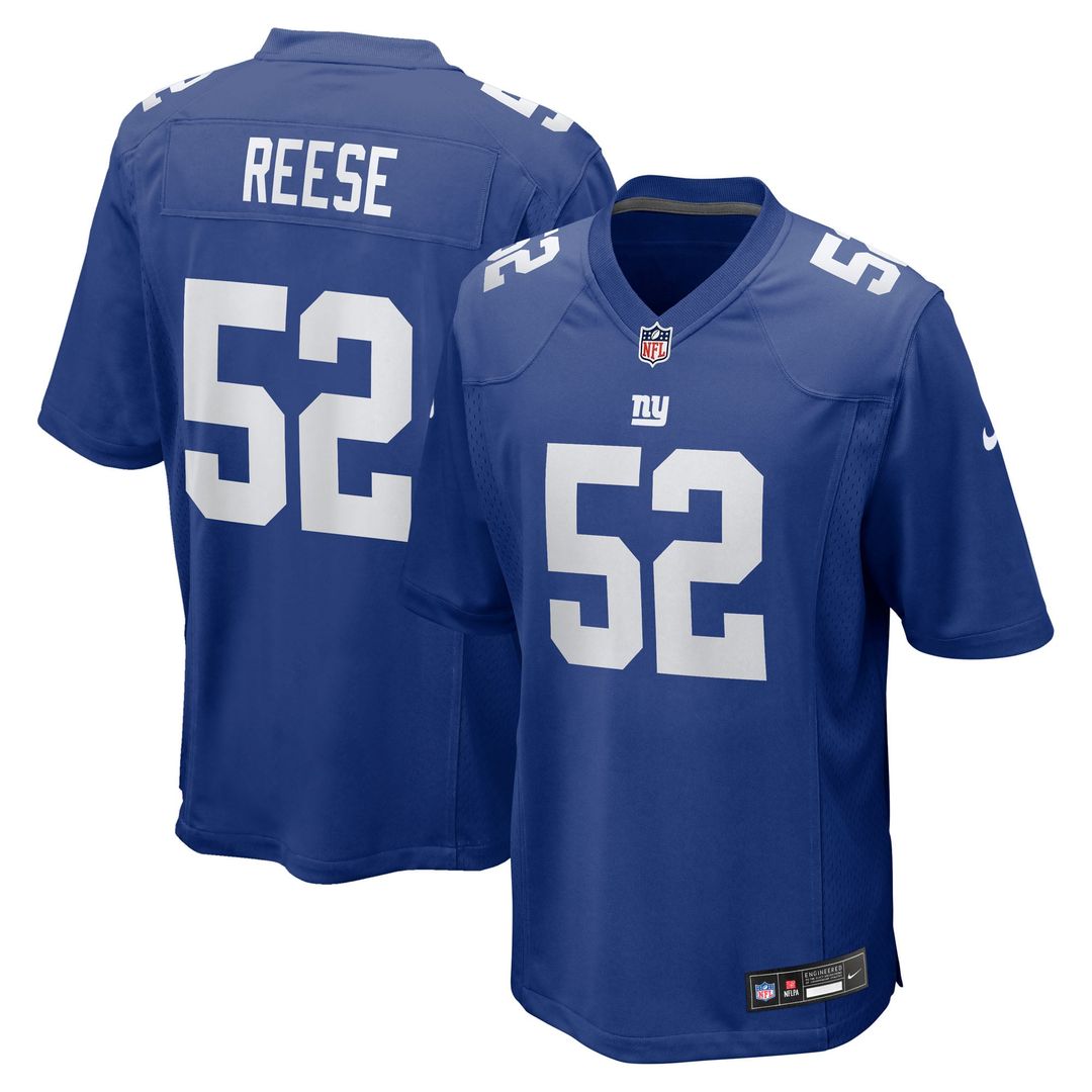 Arvell Reese New York Giants Game Jersey - Royal Blue