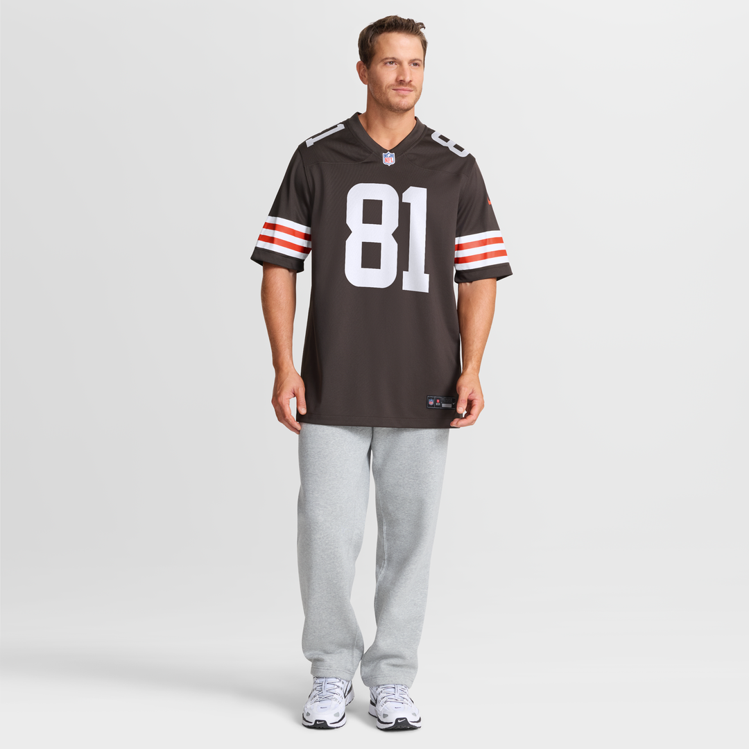 Luke Floriea Cleveland Browns Game Jersey - Brown