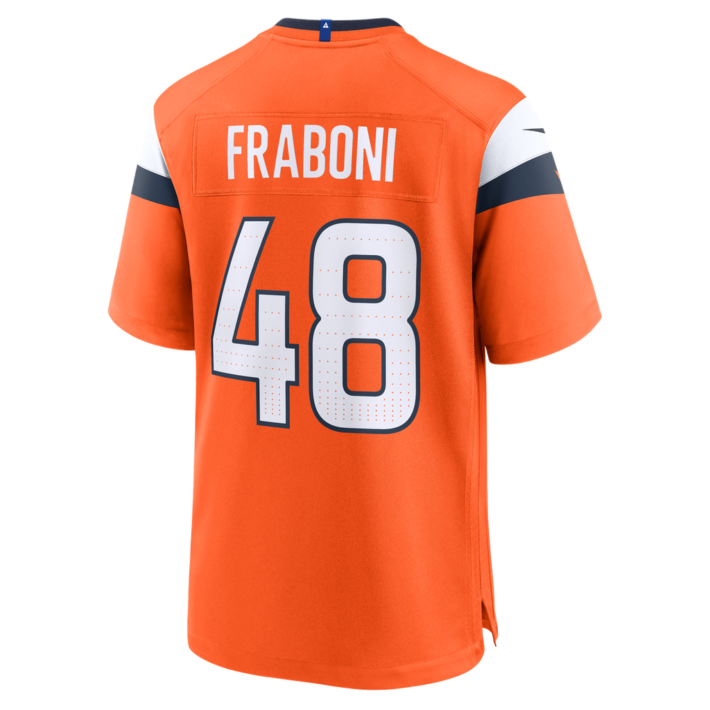 Mitchell Fraboni Denver Broncos Game Jersey - Orange