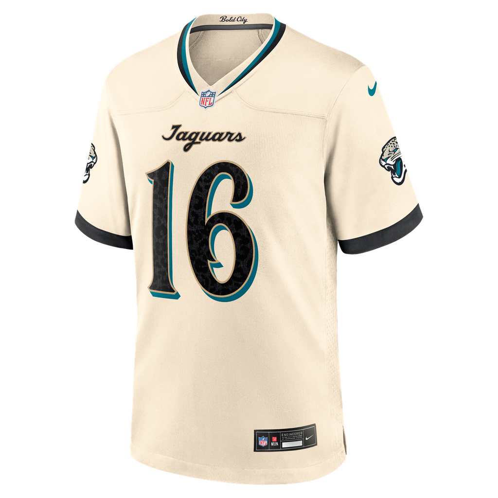 Trevor Lawrence Jacksonville Jaguars 2026 Rivalries Collection Game Jersey - Natural