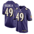Jay Higgins IV Baltimore Ravens Game Jersey - Purple