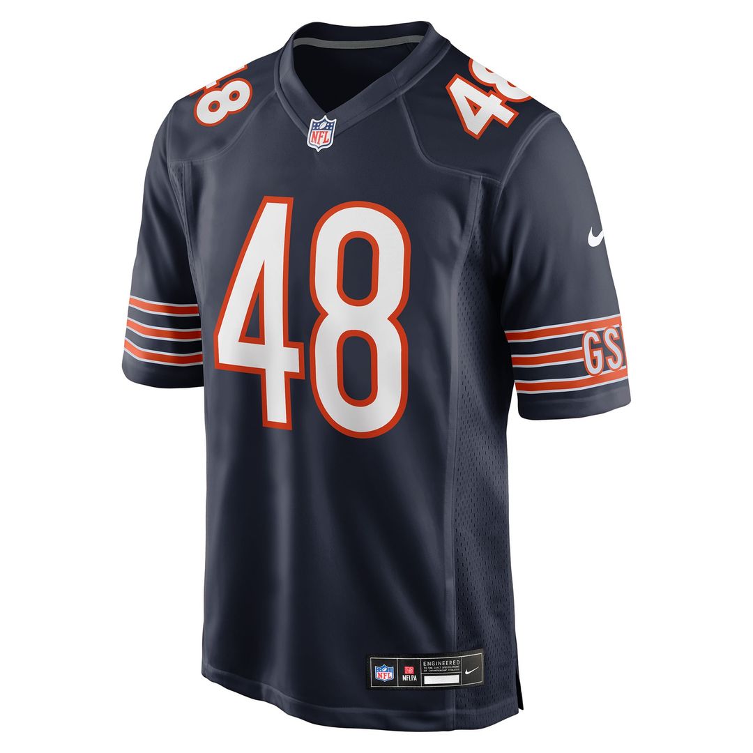D'Marco Jackson Chicago Bears Game Jersey - Navy