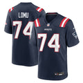 Caleb Lomu New England Patriots Game Jersey - Navy