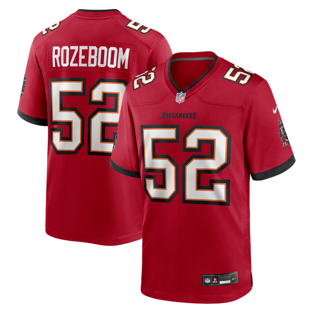 Christian Rozeboom Tampa Bay Buccaneers Game Jersey - Red