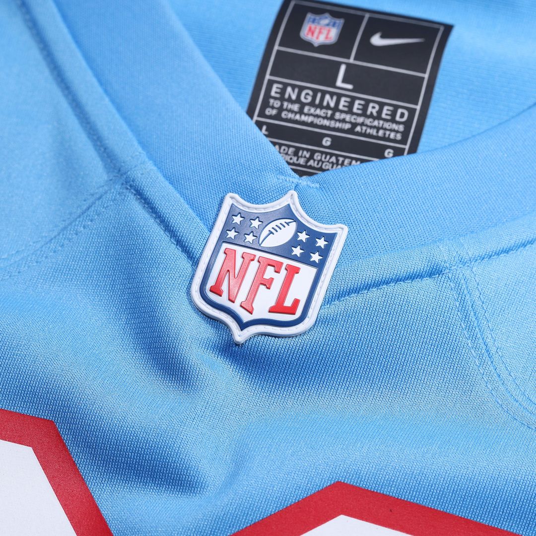 Eddie George Tennessee Titans Alternate Game Jersey - Light Blue