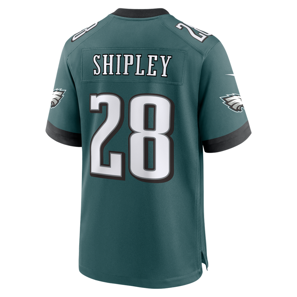 Will Shipley Philadelphia Eagles Game Jersey - Midnight Green