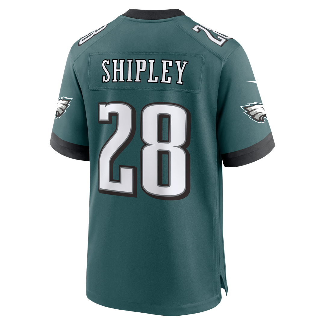 Will Shipley Philadelphia Eagles Game Jersey - Midnight Green