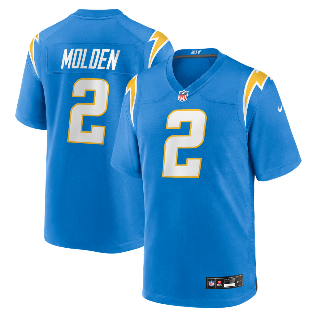 Elijah Molden Los Angeles Chargers Game Jersey - Powder Blue