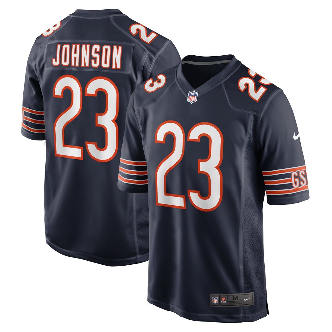 Roschon Johnson Chicago Bears Game Jersey - Navy