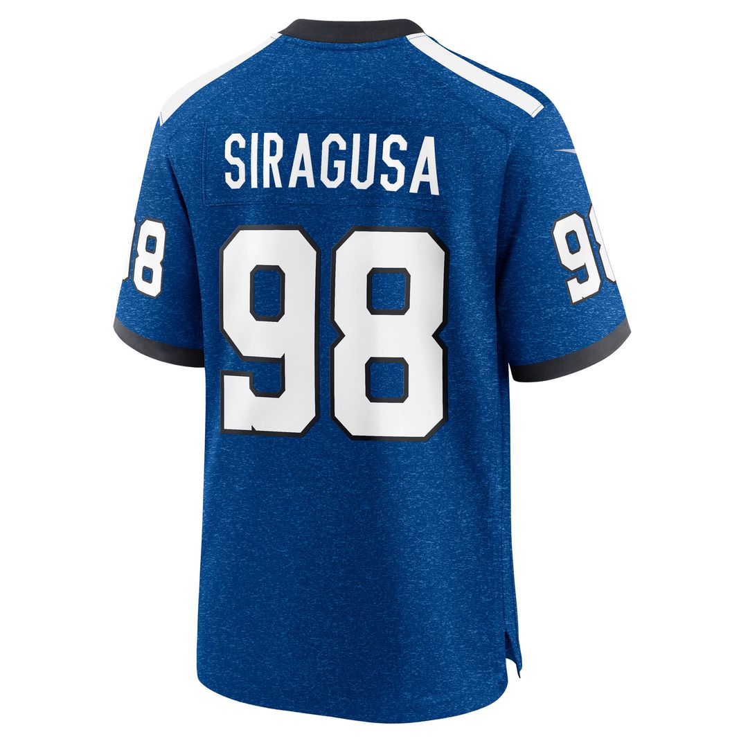 Tony Siragusa Indianapolis Colts Game Jersey - Royal Blue