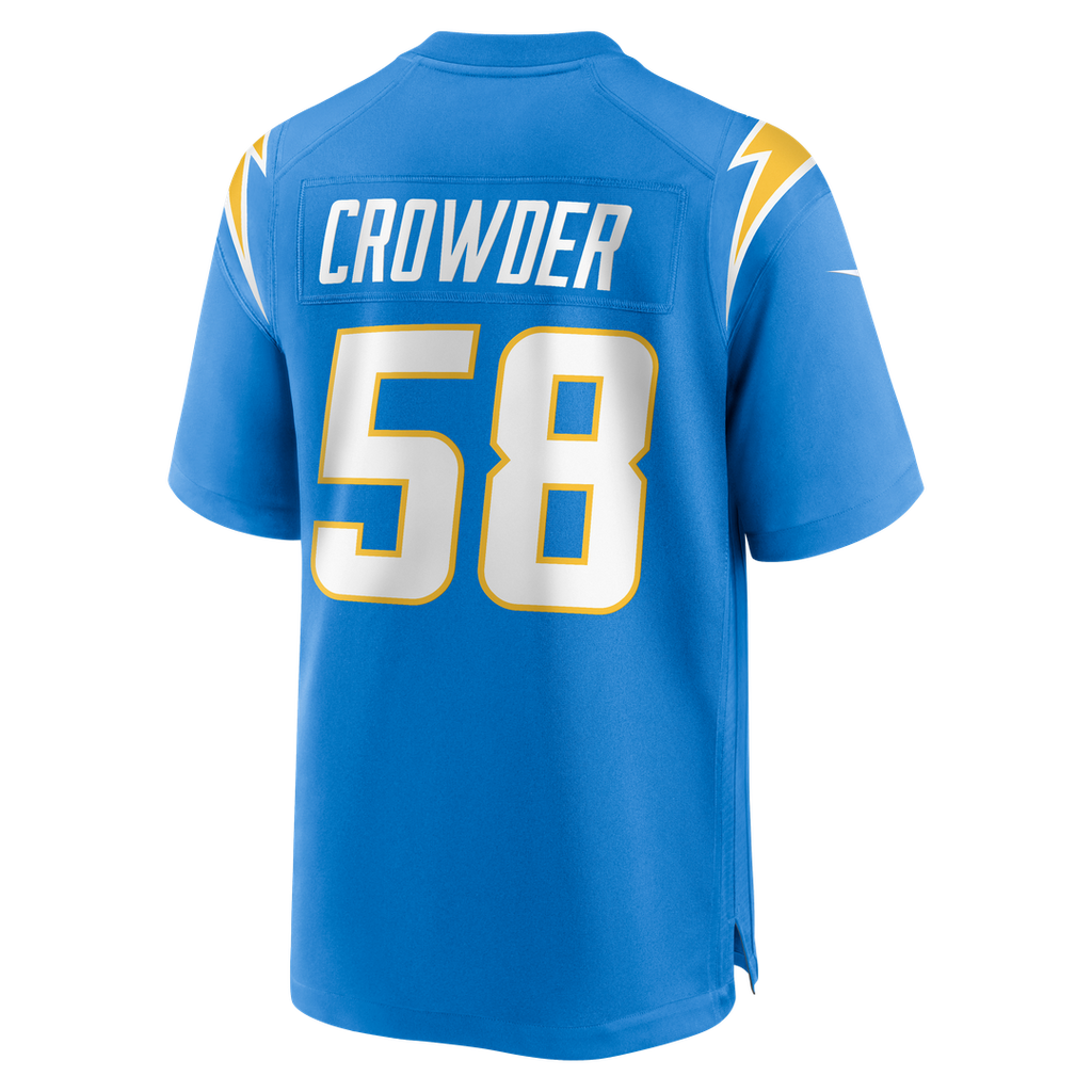 Tae Crowder Los Angeles Chargers Game Jersey - Powder Blue