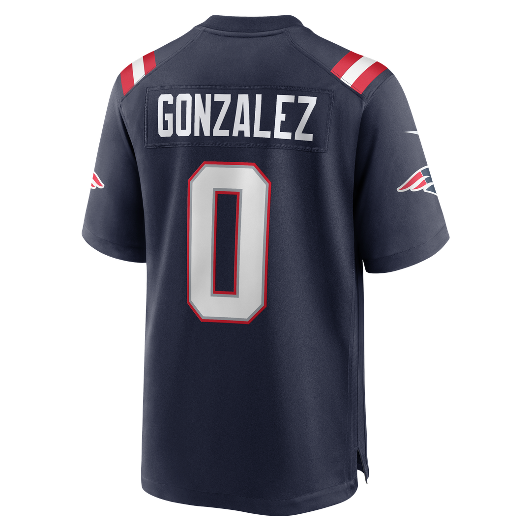 Christian Gonzalez New England Patriots Game Jersey - White