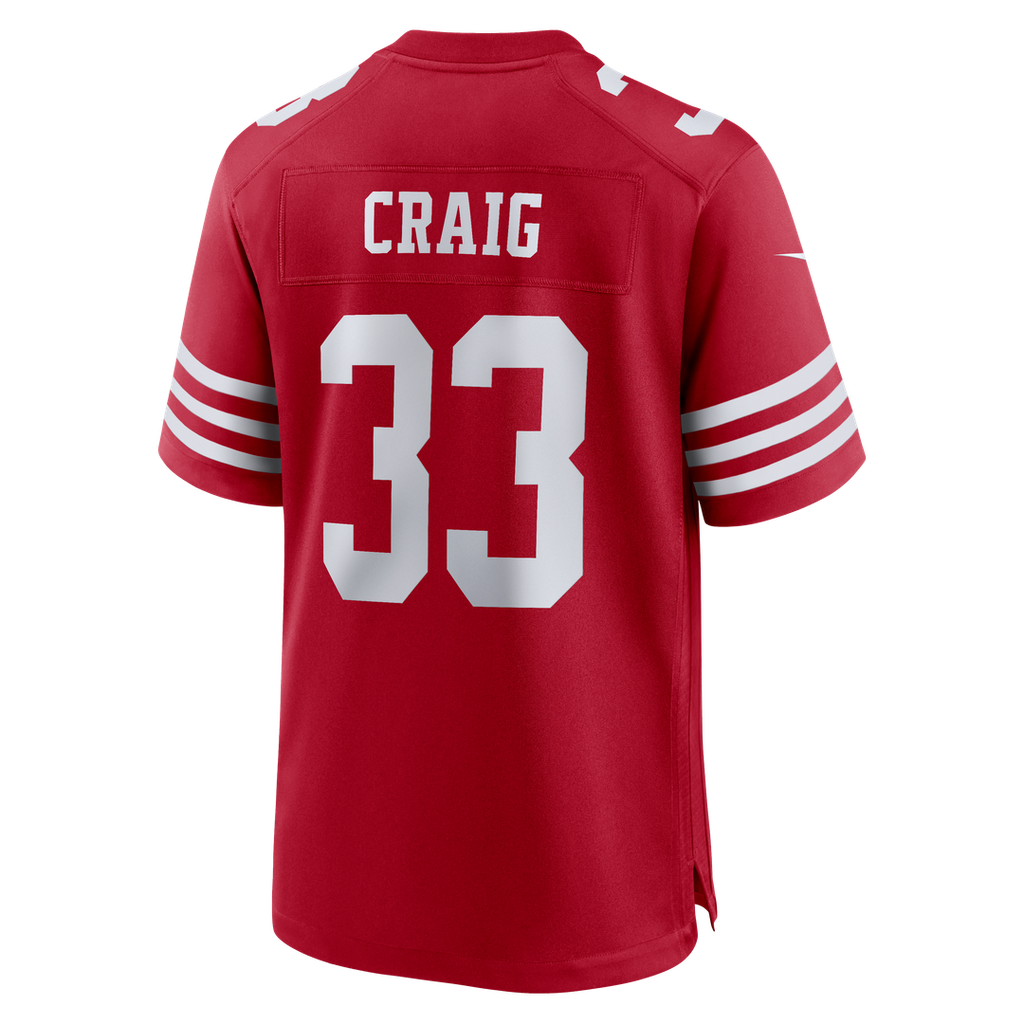 Roger Craig San Francisco 49ers Team Game Jersey - Scarlet