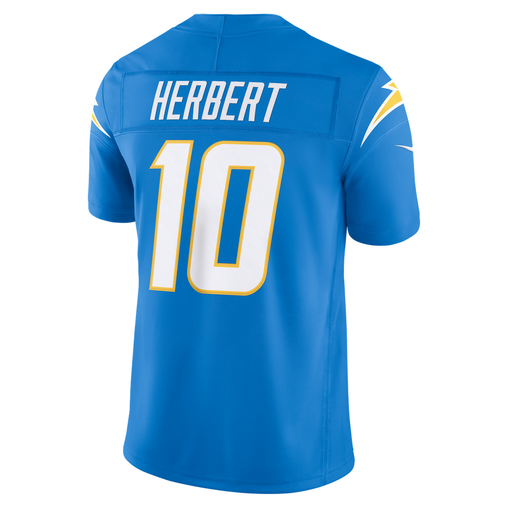 Justin Herbert Los Angeles Chargers Vapor F.U.S.E. Stitched Limited Jersey - Powder Blue