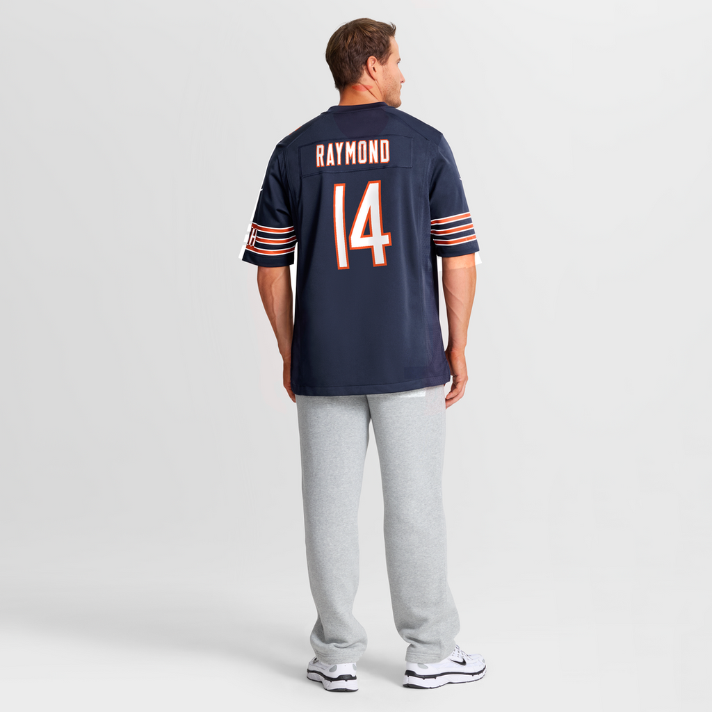 Kalif Raymond Chicago Bears Game Jersey - Navy