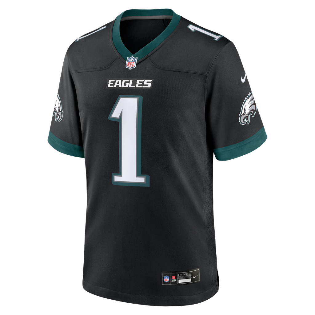 Jalen Hurts Philadelphia Eagles Game Jersey - Midnight Green