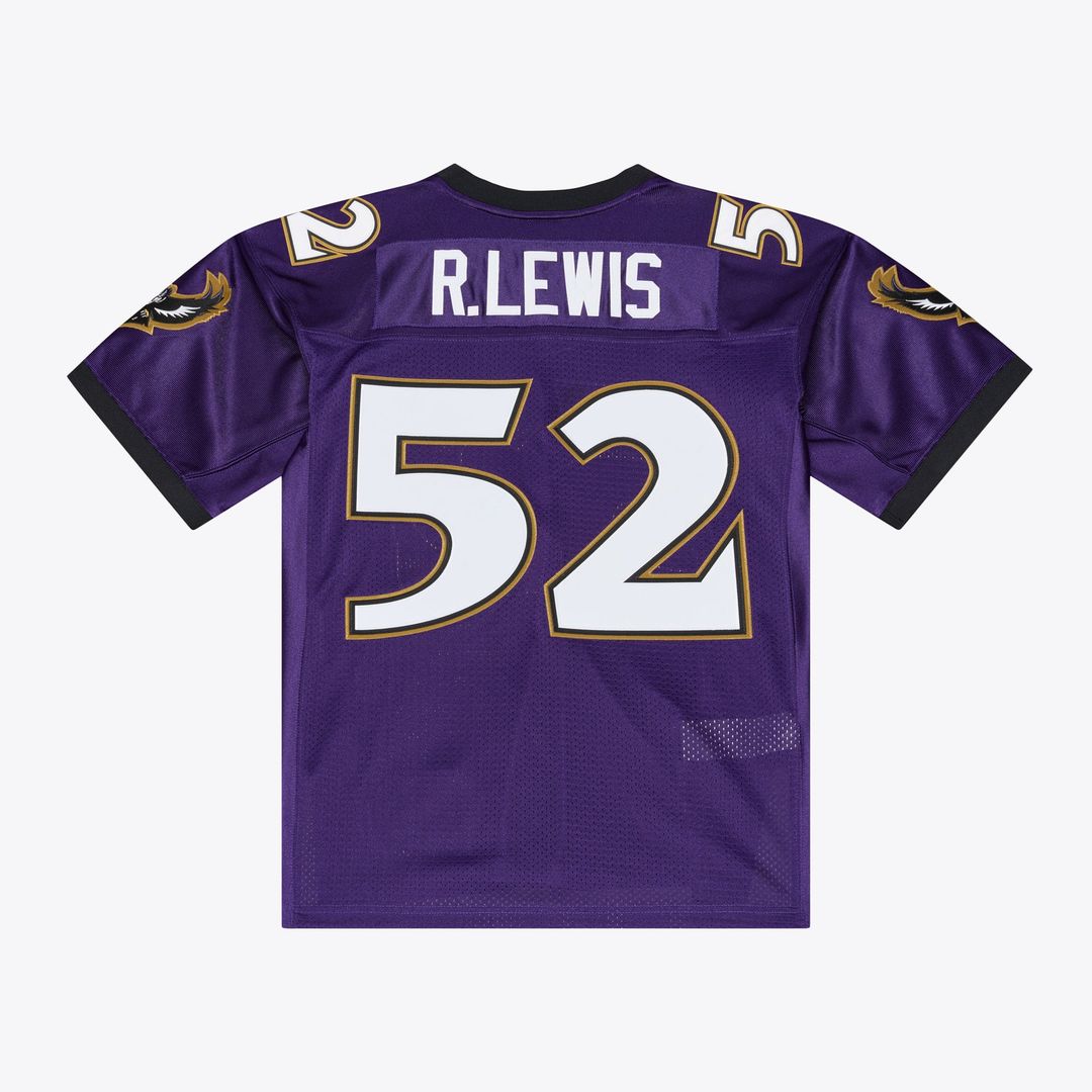 Ray Lewis Baltimore Ravens 1996 Authentic Throwback Jersey - Purple